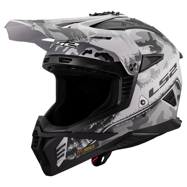 LS2 Gate II Off-road Helmet Carbine - Without Goggle - L - 424024