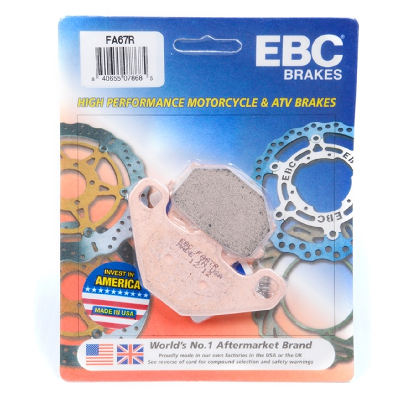EBC  “R“ Long Life Sintered Brake Pad Sintered metal - Front/Rear - 007338