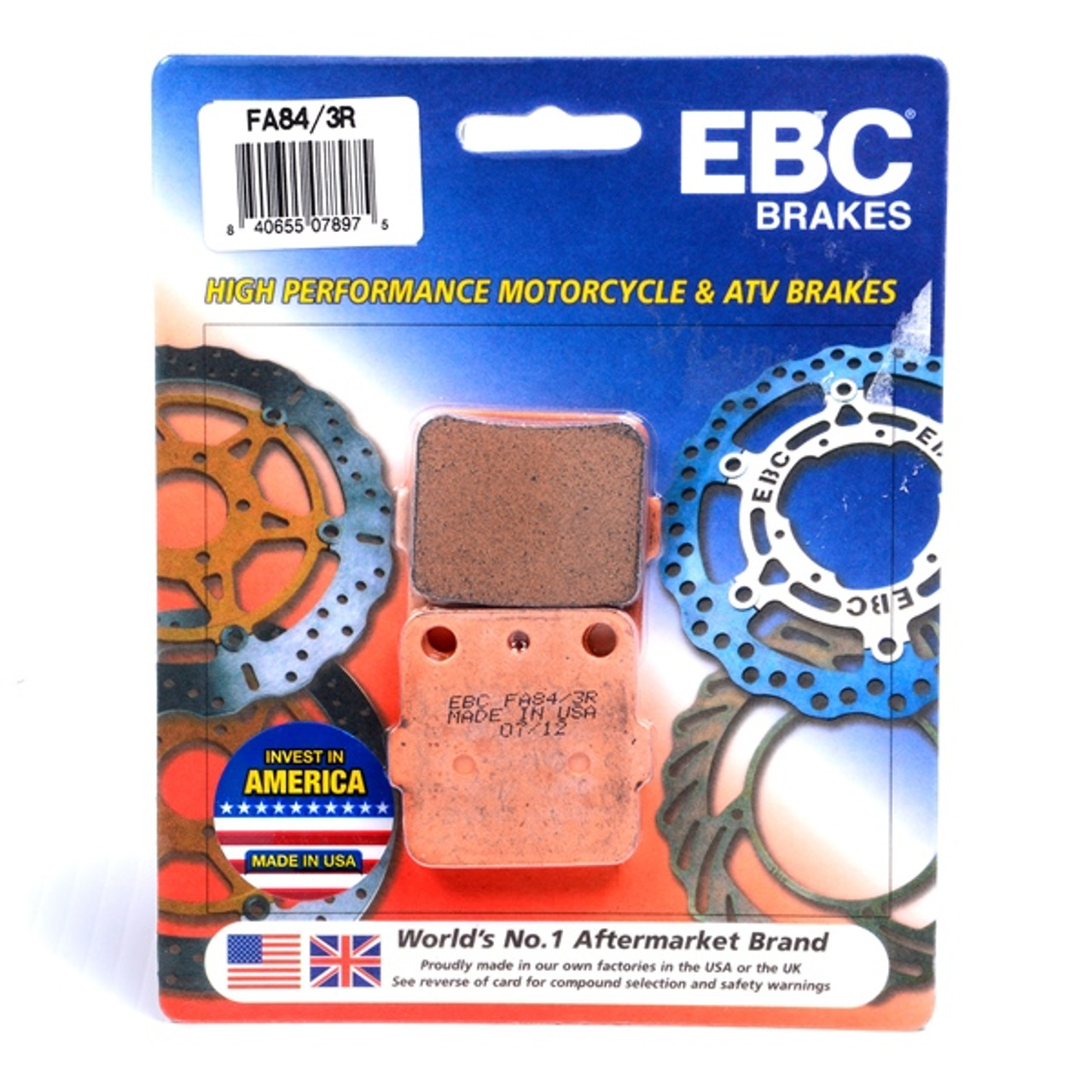 EBC  “R“ Long Life Sintered Brake Pad Sintered metal - Rear - 007356