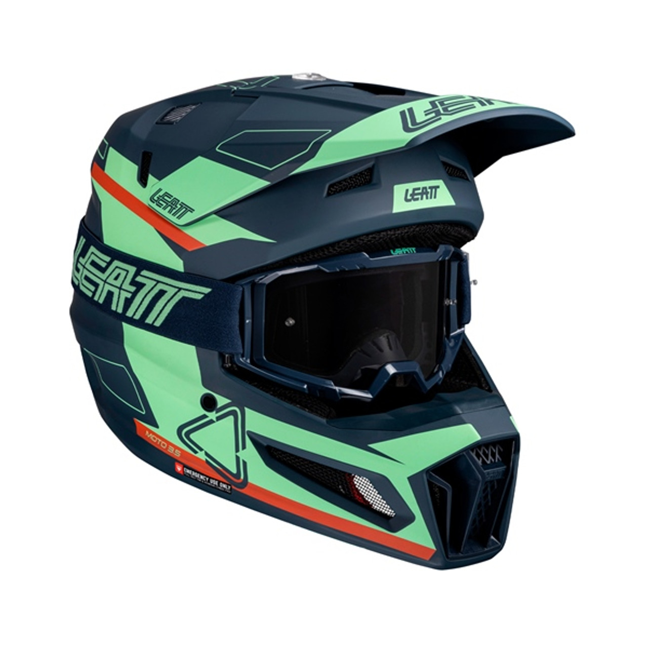 LEATT 3.5 Off-Road Helmet Kit V25 - Goggle Included - XS - 462101