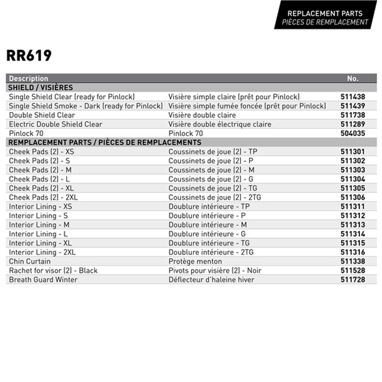 CKX RR619 Full-Face Helmet, Summer Solid - Summer - XL - 512865