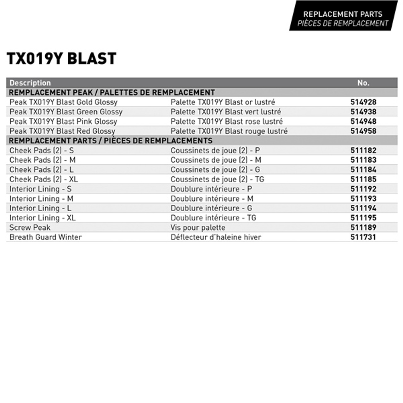 CKX TX019Y Off-Road Helmet Blast - Without Goggle - S - 514932