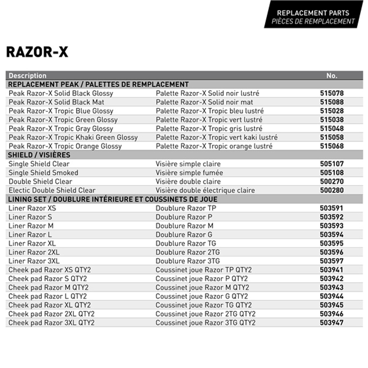 CKX Razor-X Open Helmet Solid - XL - 515085