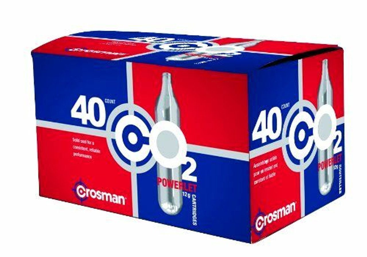 Crosman Powerlet CO2 Cartridges 12 Grams, 40 Count