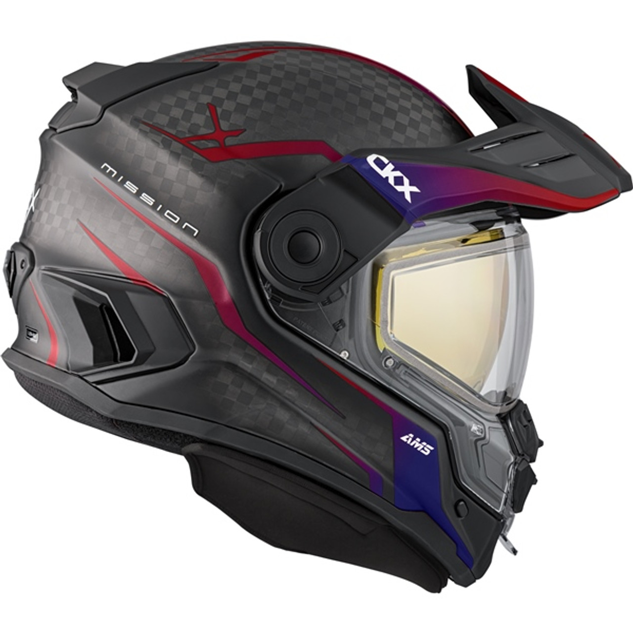 CKX Mission Free-Face Helmet - Carbon Fury - XL - 516995