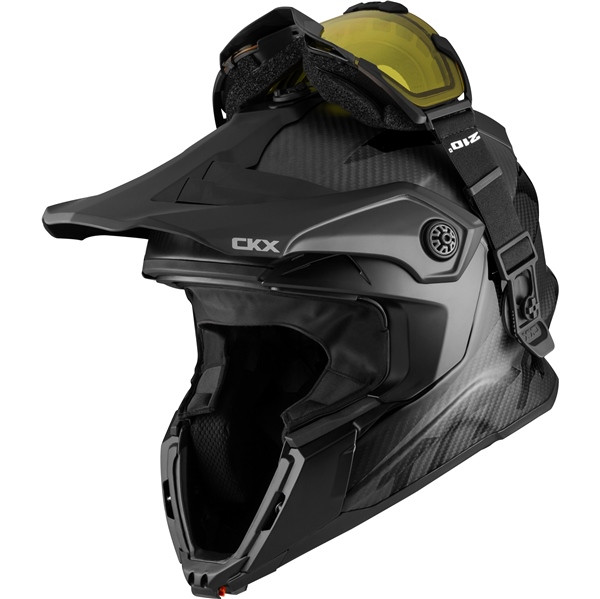 CKX Titan Original Carbon Helmet - Trail and Backcountry Solid - 210° Goggle Included - M - 507253