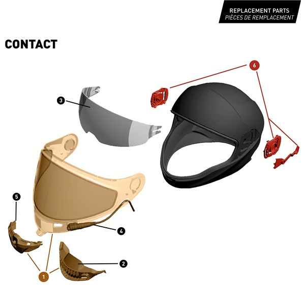 CKX Contact Free-Face Helmet Solid - 3XL - 515347