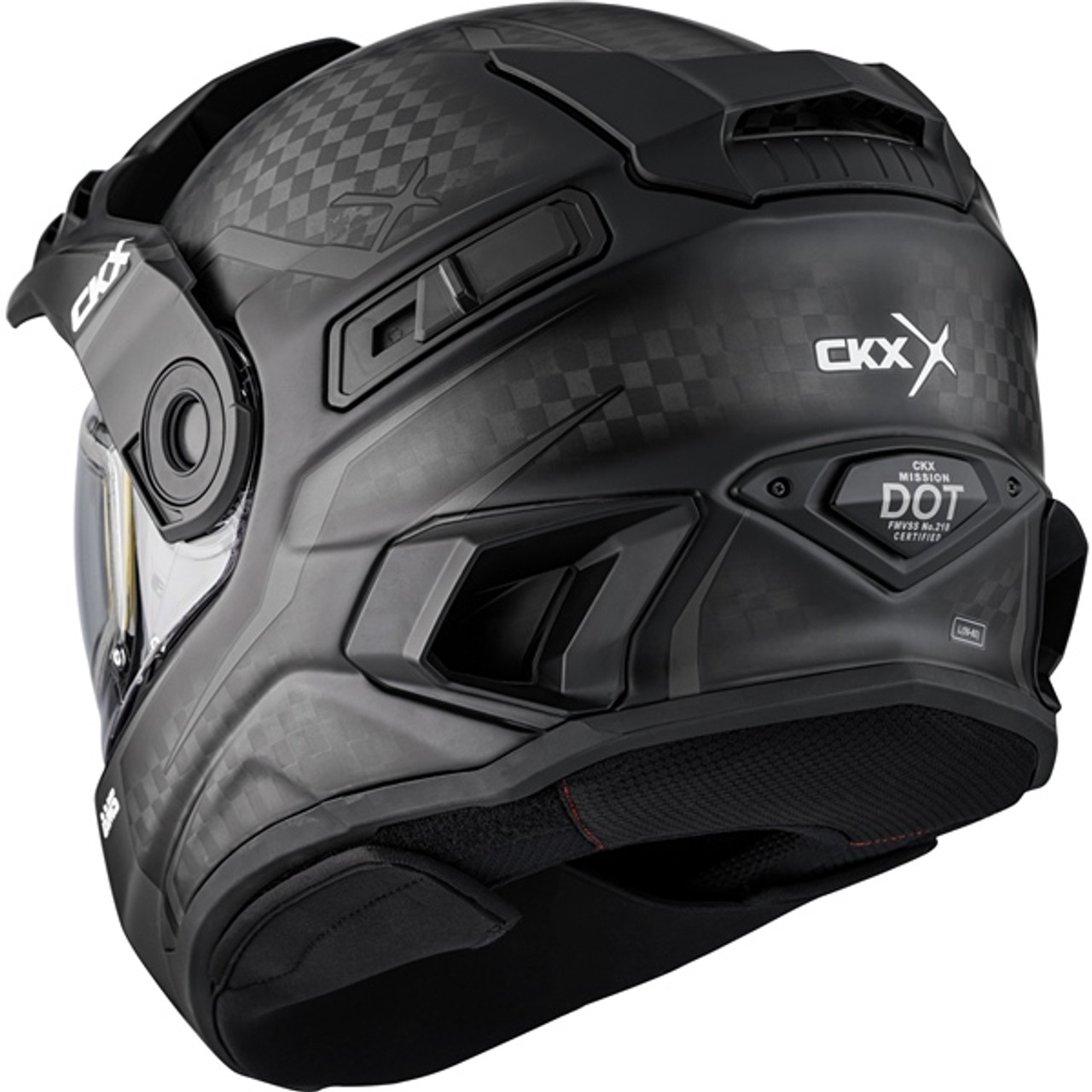 CKX Mission Free-Face Helmet - Carbon Fury - XL - 515495