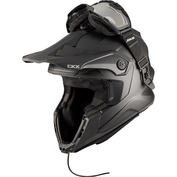 CKX Titan Original Electric Combo Helmet – Trail and Backcountry Solid - 210° Goggle Included - 2XL - 509166