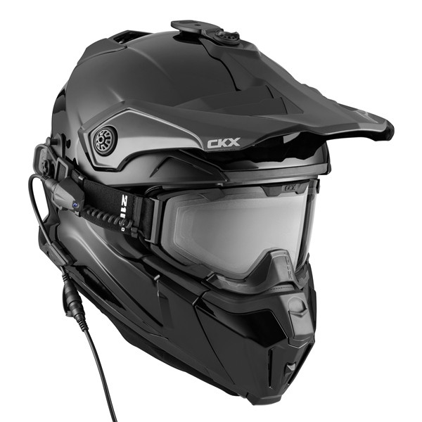 CKX Titan Original Electric Combo Helmet – Trail and Backcountry Solid - 210° Goggle Included - XS - 509171