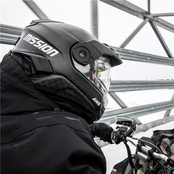 CKX Mission Free-Face Helmet - Carbon Solid - 2XL - 517476