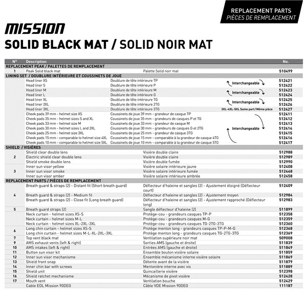 CKX Mission Free-Face Helmet Solid - L - 517484