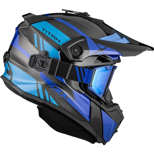 CKX Titan Original Carbon Helmet - Trail and Backcountry Trak - 210° Goggle Included - 2XL - 516146