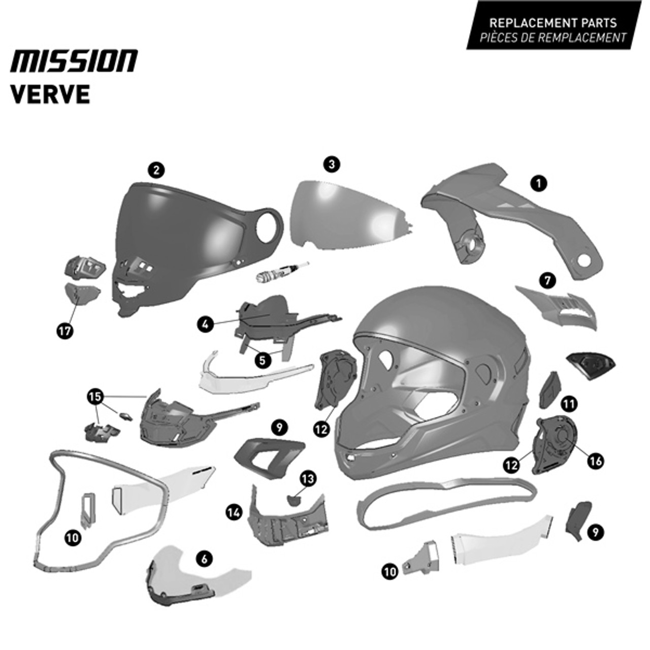 CKX Mission Free-Face Helmet Verve - L - 516394