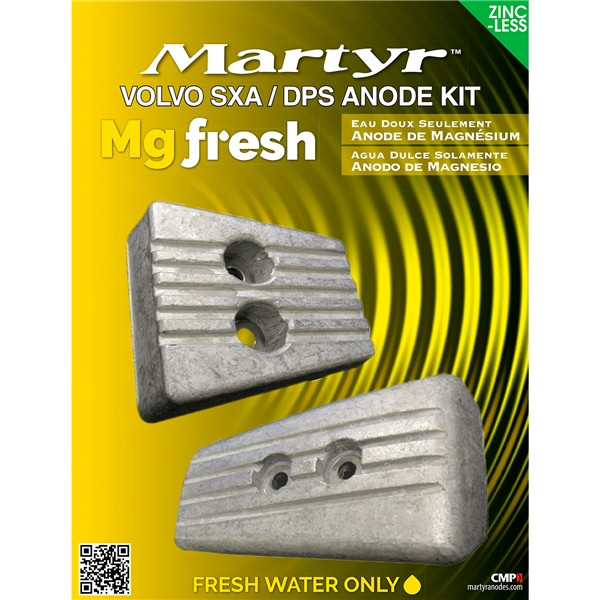 MARTYR Magnesium Anode Kit Fits Volvo - 734469