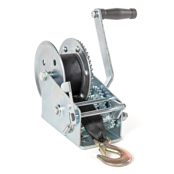Kimpex 2500 lbs Heavy Duty Two Speed Hand Winch with strap - 758043