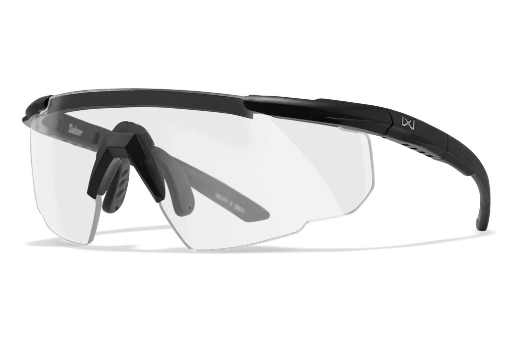 Wiley X Saber Advanced,  Clear Shields, Matte Black Frame