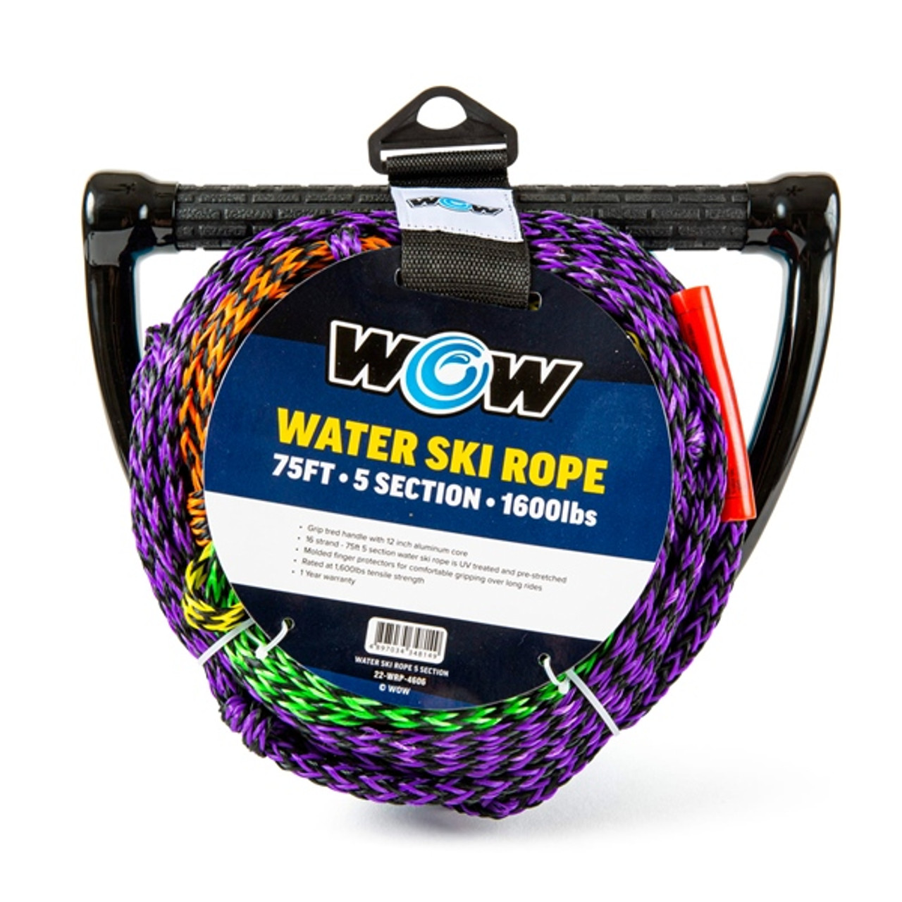 WOW 75' 5-section Water Ski Rope Tow rope - 778069