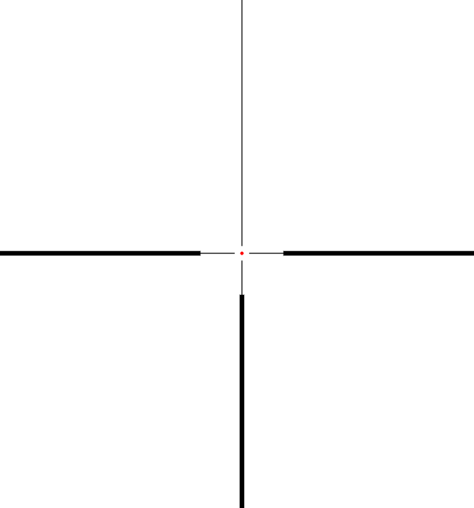 Hawke Vantage IR L4A Dot, 3-9x40 SFP Rifle Scope, MOA
