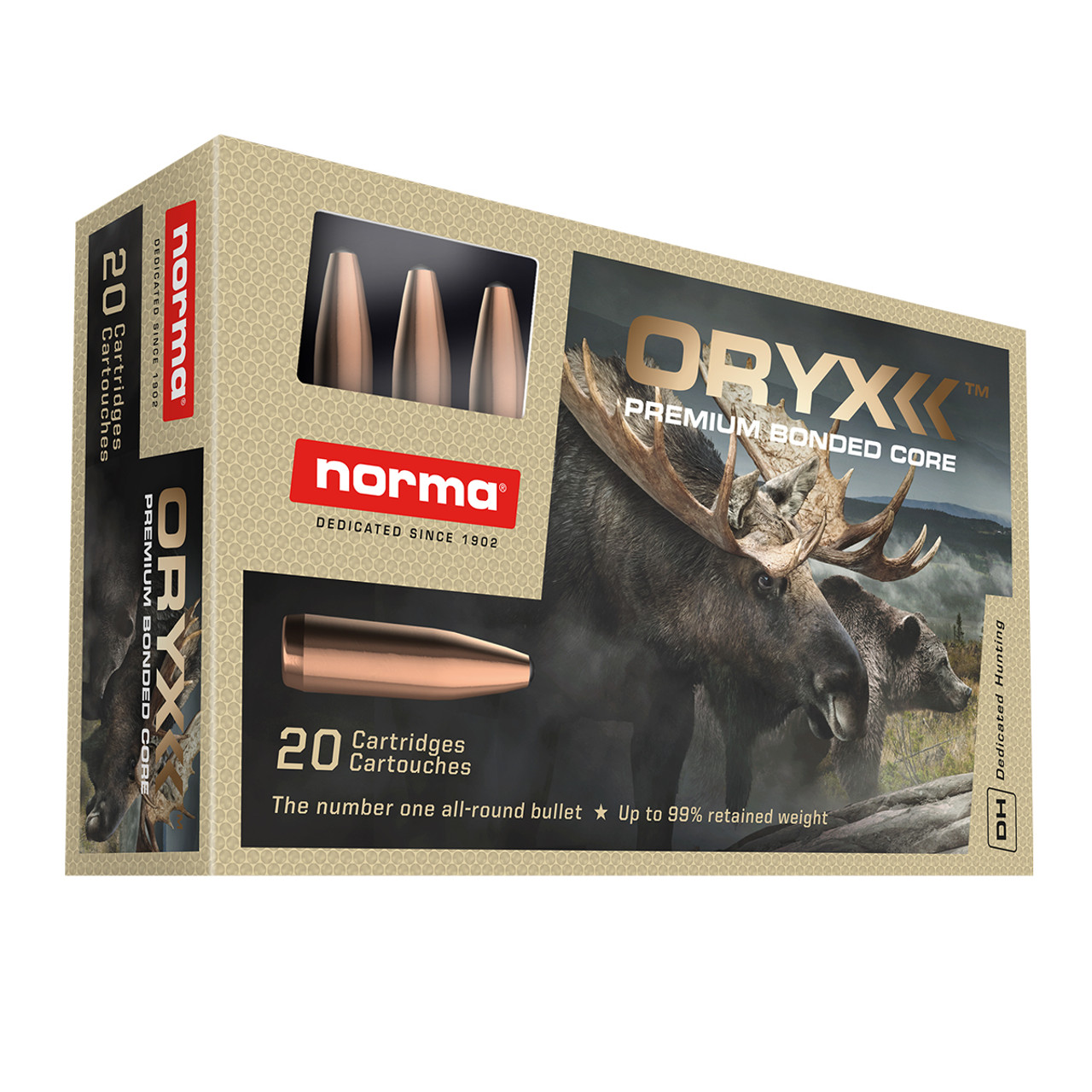 Norma Oryx .222 Remington, 55gr SP, 20 Rounds Norma Oryx .222 Remington, 55gr SP, 20 Rounds