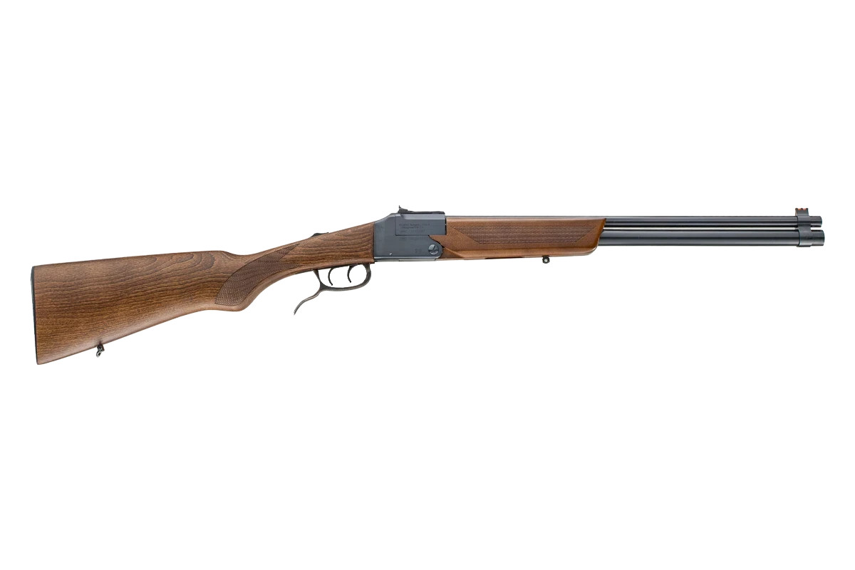 Chiappa Double Badger Folding Shotgun/ Rifle, .22 LR/20 Gauge, 19" Barrel, Wood Stock