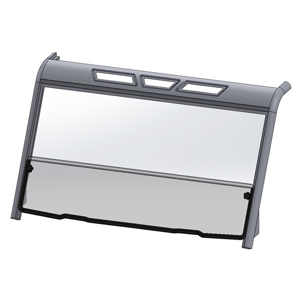 Direction 2 Short Windshield - Scratch Resistant Fits CFMoto - 174179