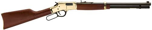 Henry Big Boy Classic Brass Lever Action Rifle, .327 Fed Magnum/.32 H&R Mag, 20" Octagon Barrel, Walnut Stock