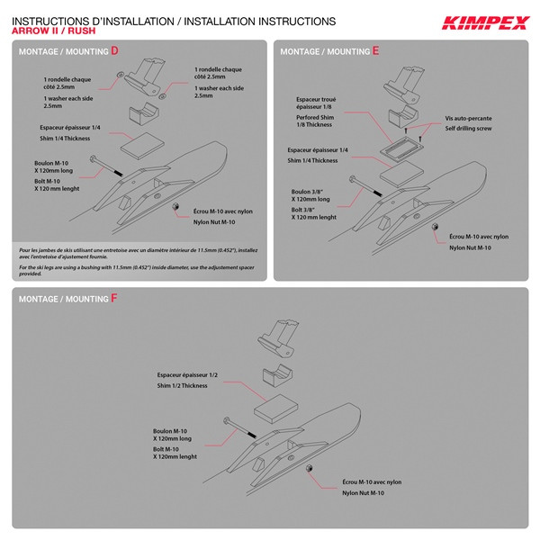 Kimpex Rush Ski Kits - 272621