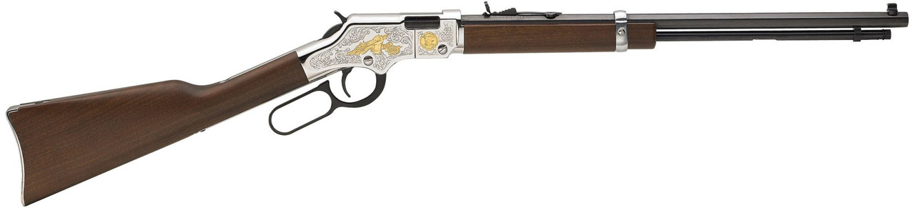 Henry Second Amendment Tribute Edition Lever Action Rifle, .22 S/L/LR, 20" Octagon Barrel, Walnut Stock