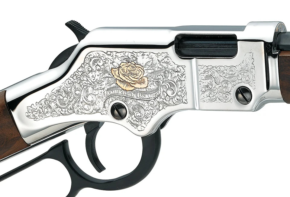 Henry The American Beauty Lever Action Rifle, .22 S/L/LR, 20" Octagon Barrel, Walnut Stock