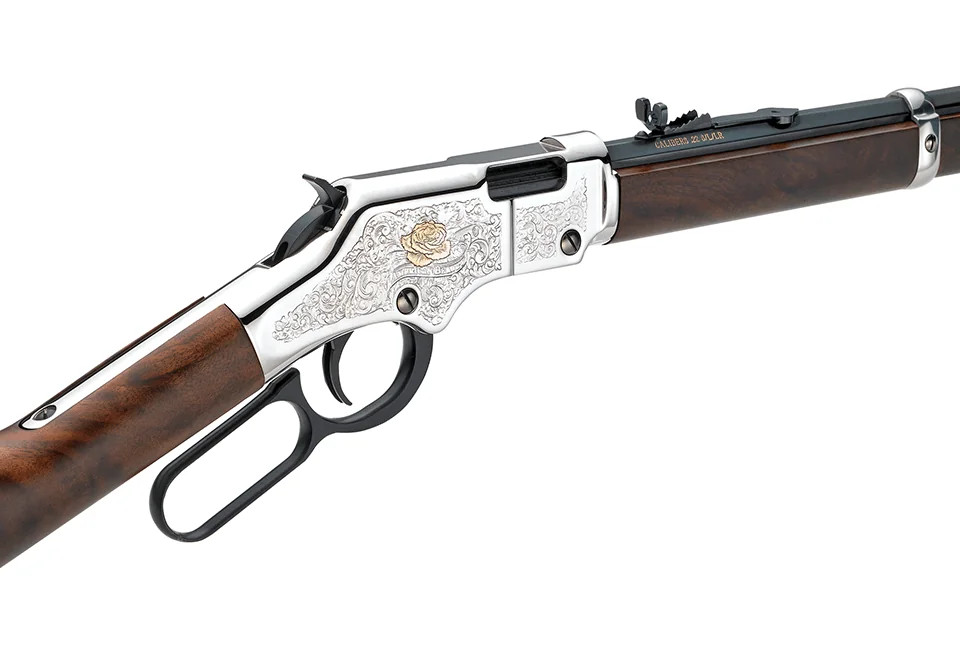 Henry The American Beauty Lever Action Rifle, .22 S/L/LR, 20" Octagon Barrel, Walnut Stock