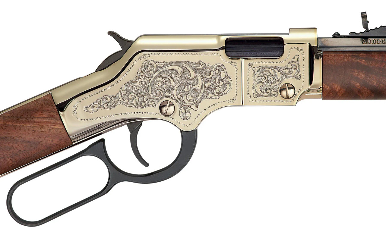 Henry Golden Boy Deluxe Engraved 4th Edition Lever Action Rifle, .22 S/L/LR, 20" Octagon Barrel, Fancy Walnut Stock