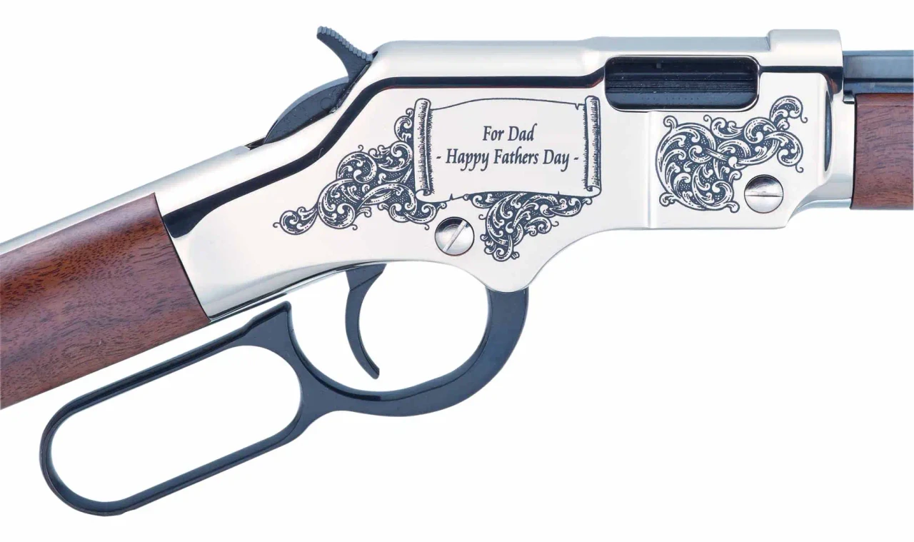 Henry Golden Boy Silver Father’s Day Edition Lever Action Rifle, .22 S/L/LR,  20" Octagon Barrel, Walnut Stock