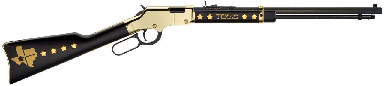 Henry Texas Tribute Edition Lever Action Rifle, .22 LR,  20" Octagon Barrel, Walnut Stock