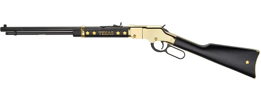 Henry Texas Tribute Edition Lever Action Rifle, .22 LR,  20" Octagon Barrel, Walnut Stock