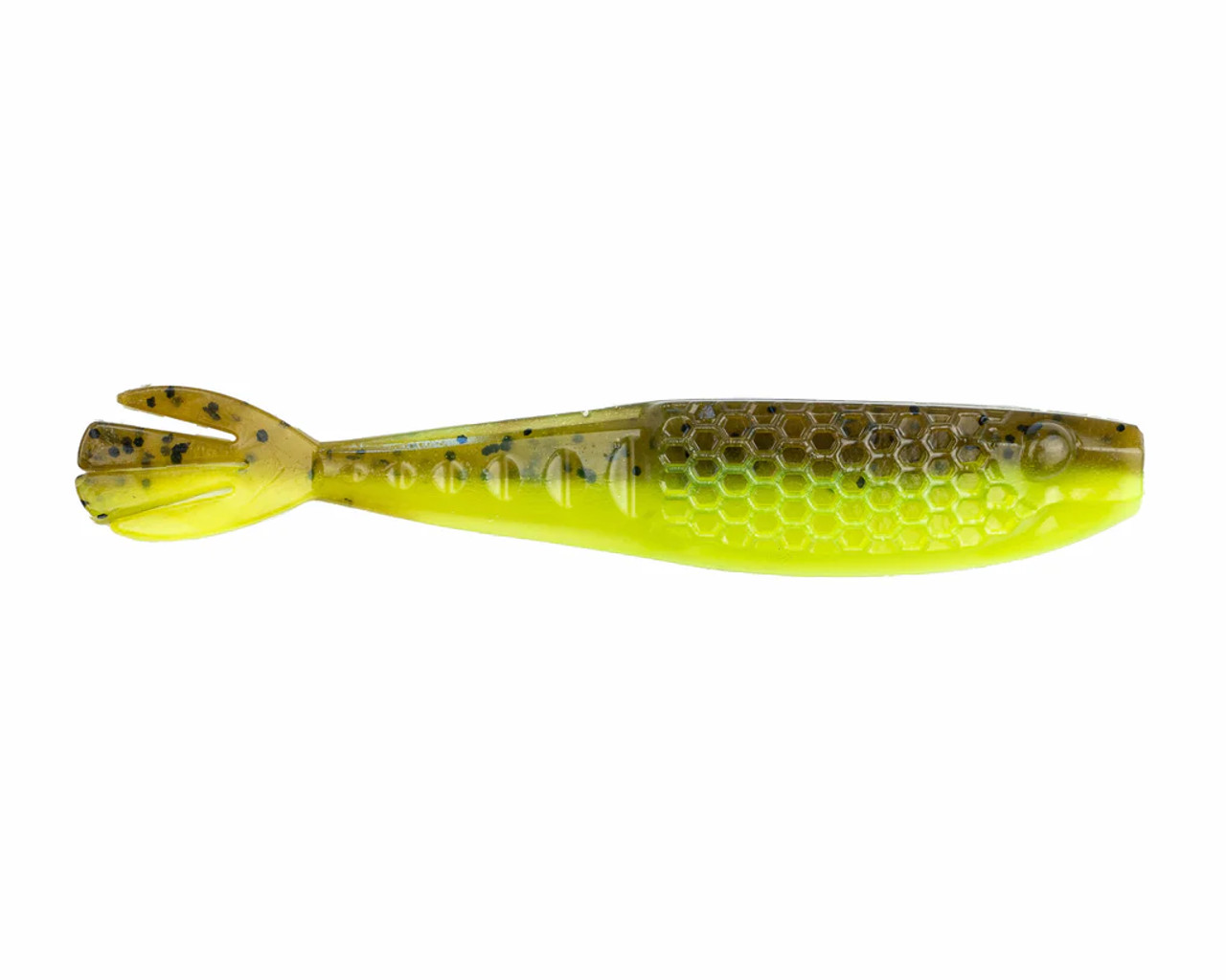 Netbait Baitfuel HexTek Whiptail Shad, 4.5", Paycheck, 7 pack