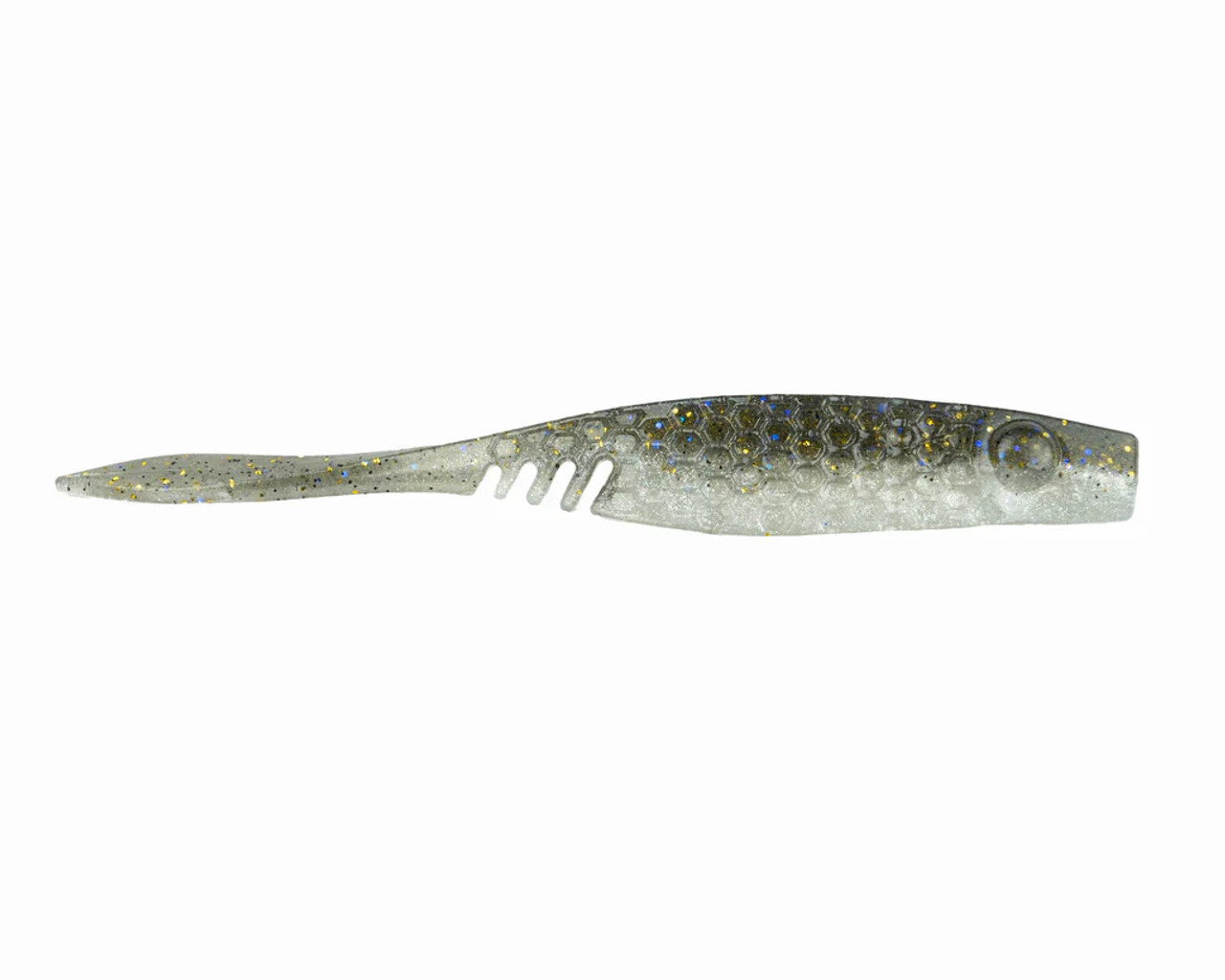 Netbait Baitfuel HexTek Eko Shad, 4", Gizzard Shad, 8 pack