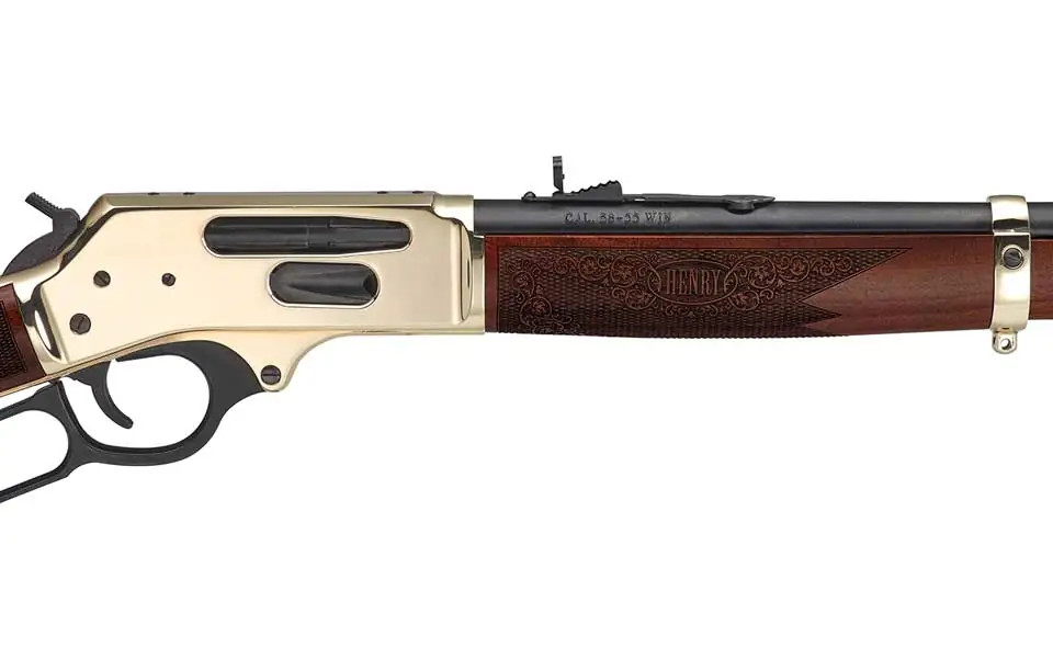 Henry Side Gate Lever Action Rifle, .360 Buckhammer,  20" Barrel, Walnut Stock