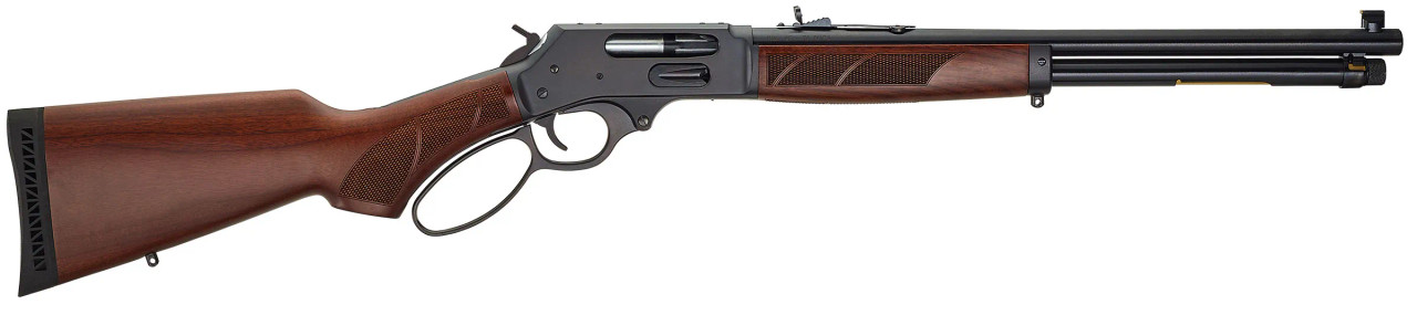 Henry Steel Lever Action Rifle, .45-70 Gov't,  18.43"" Barrel, Walnut Stock