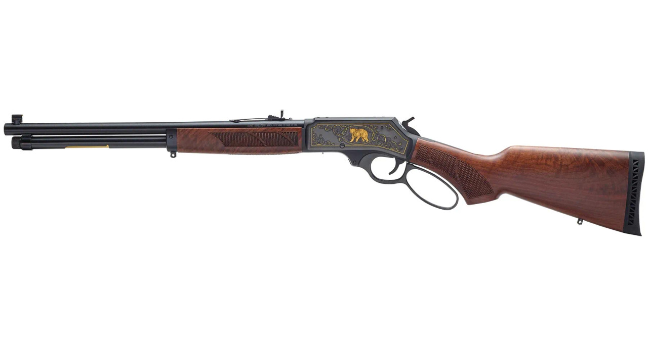 Henry Steel Wildlife Edition Lever Action Rifle, .45-70 Gov't,  18.43" Barrel, Fancy American Walnut Stock