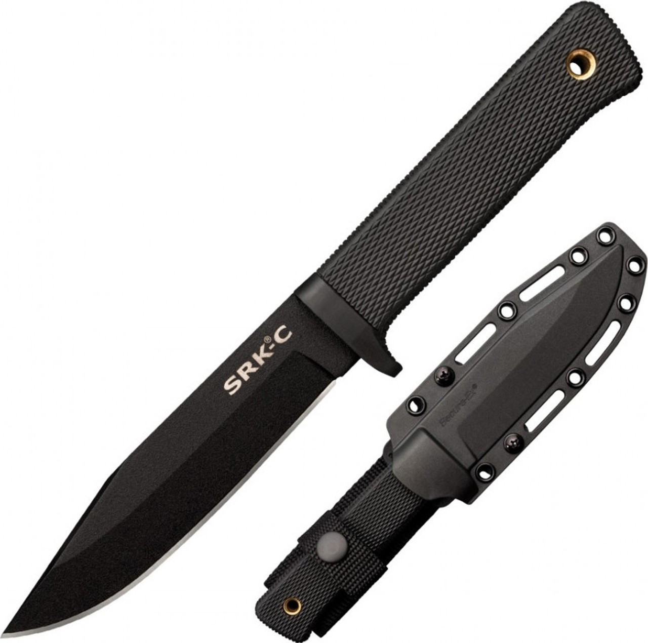 Cold Steel SRK SK-5, 10 3/4" Overall,  6" Blade, 5mm Thick, SK-5 with Black Tuff-Ex Finish Steel