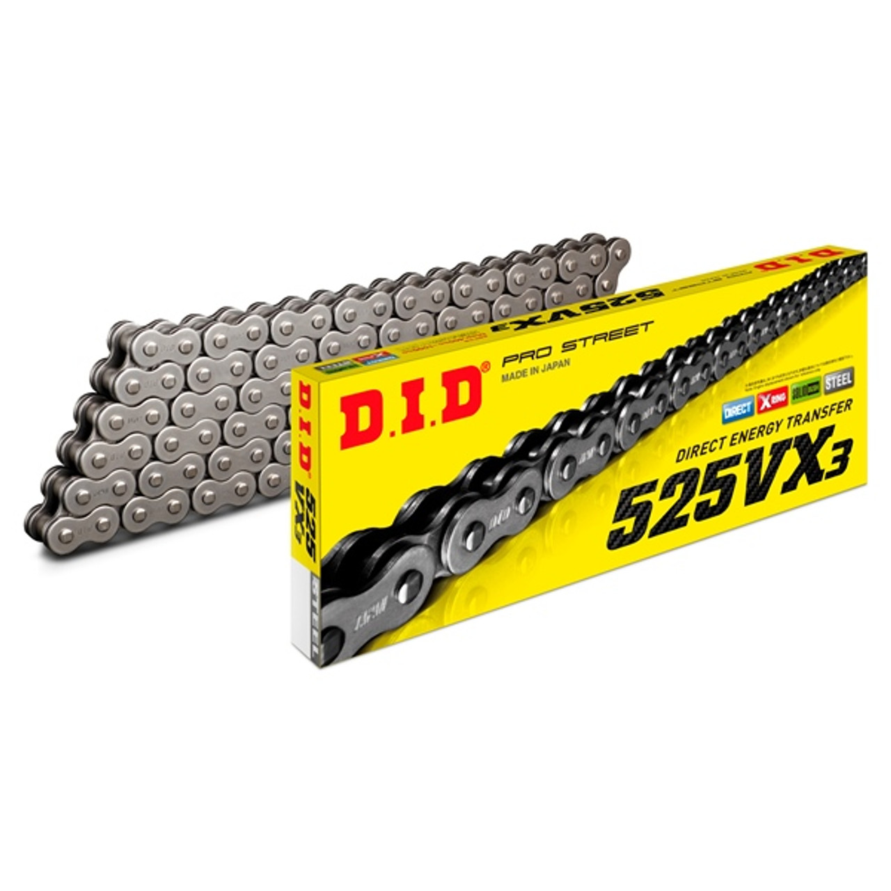 D.I.D Chain - 525VX3 Road & Off-Road X'ring Chain - 079232