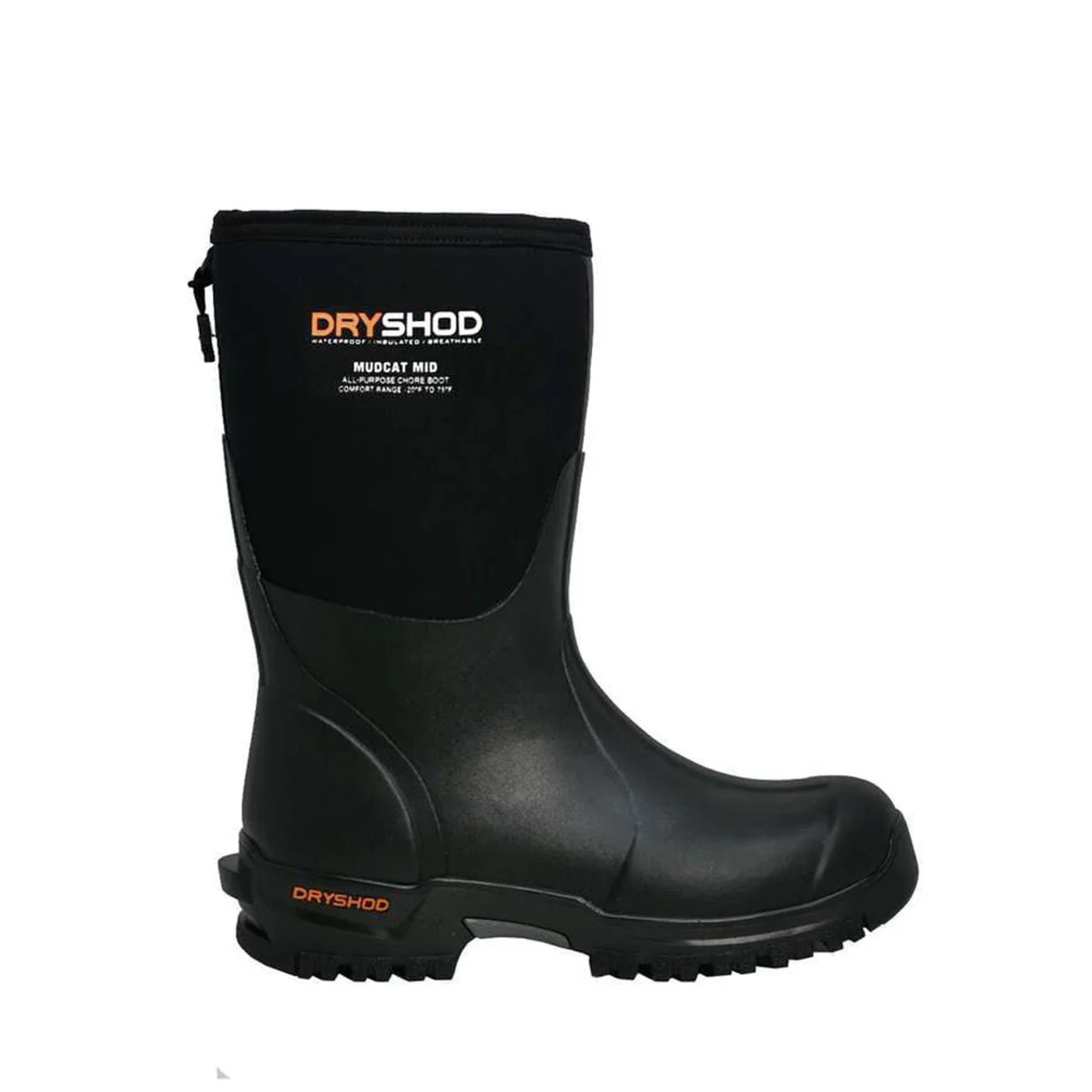 Dryshod Men's Mudcat Mid Black - M9
