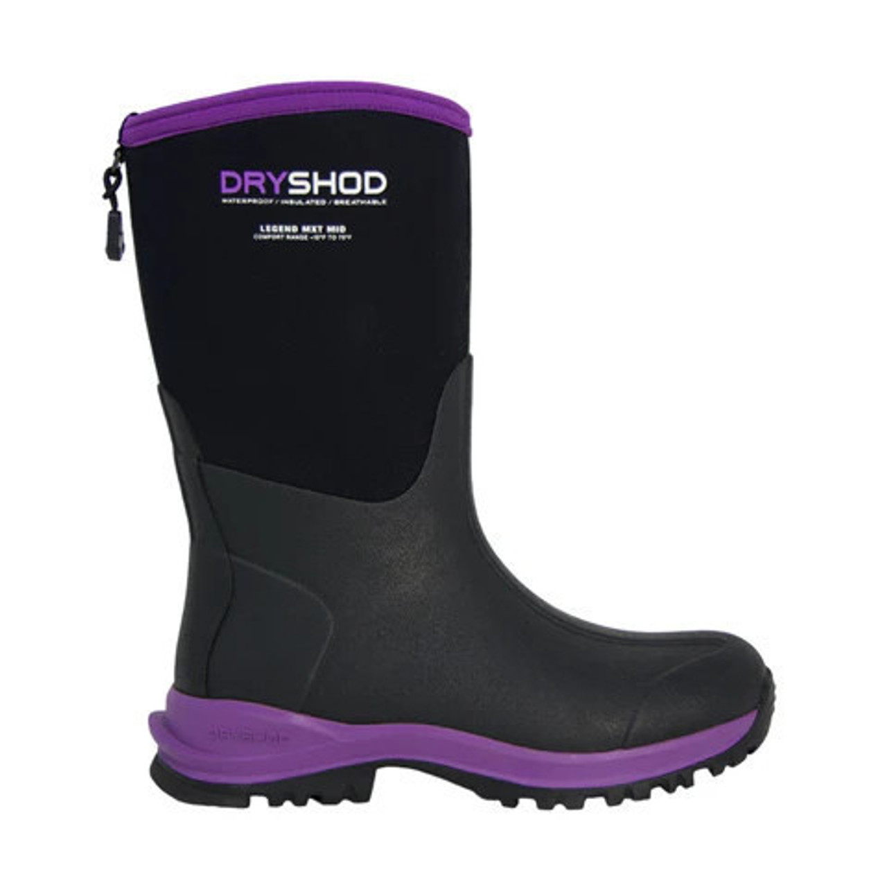 Dryshod Womens Legend MXT Mid Black/Purple - W10 Dryshod Womens Legend MXT Mid Black/Purple - W10
