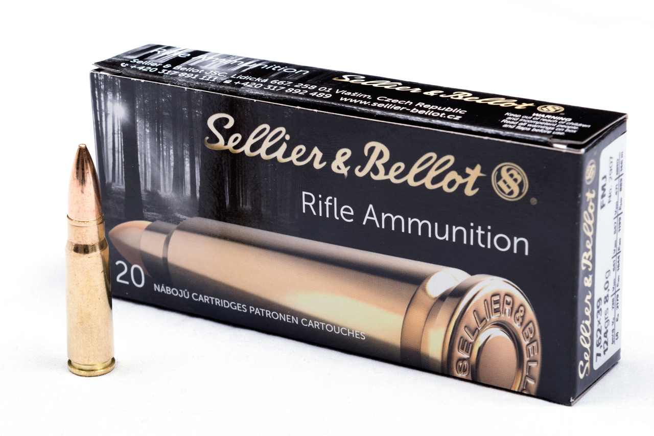 Sellier and Bellot 7.62 X 39 124gr FMJ 20 Rounds