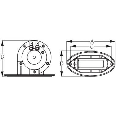 Sea Dog Drop-in Hidden Horn V.1 With Grills - 738475
