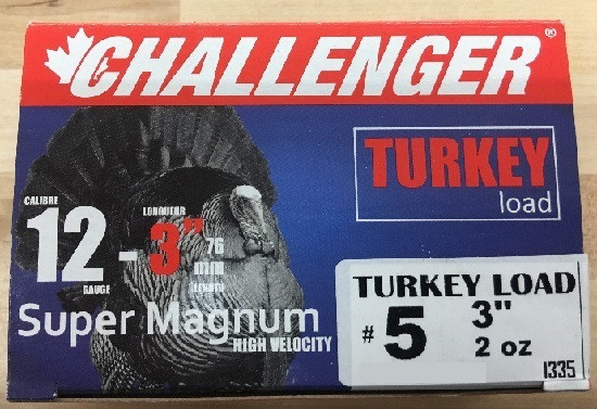 Challenger  Turkey Load, 12ga 3" 2oz, #5, Box of 10