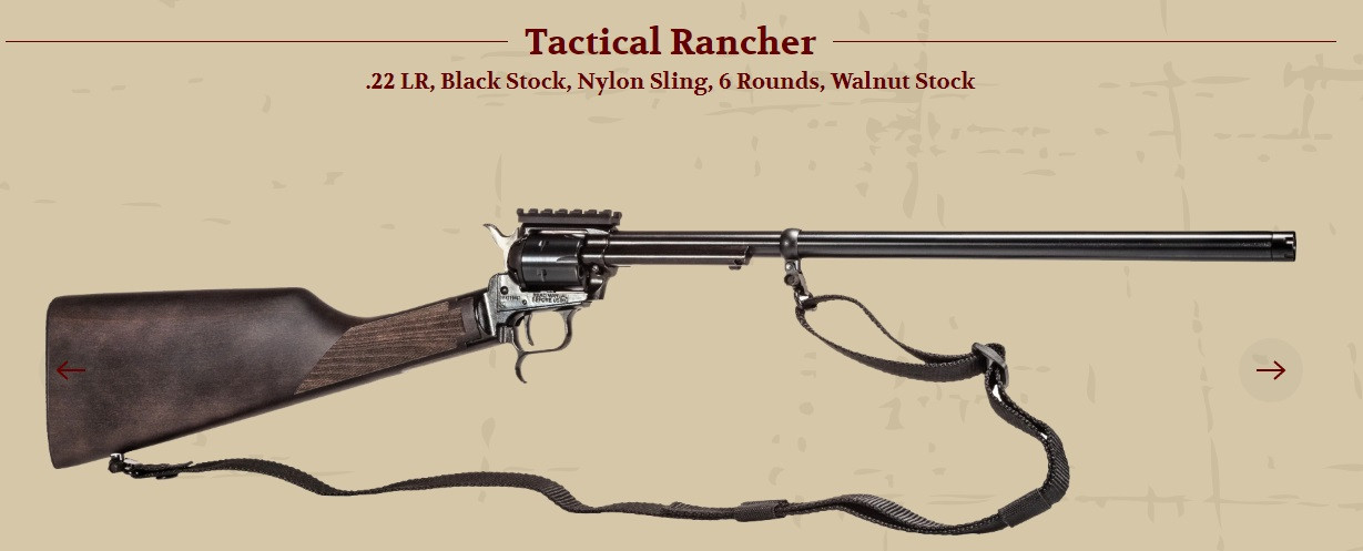 Heritage 22 LR Tactical Rancher Revolver Action, 16" Barrel