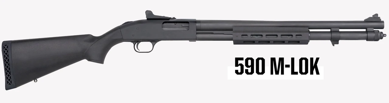 Mossberg 590 12 Ga Pump Action Shotgun 3", 20" Barrel, Black