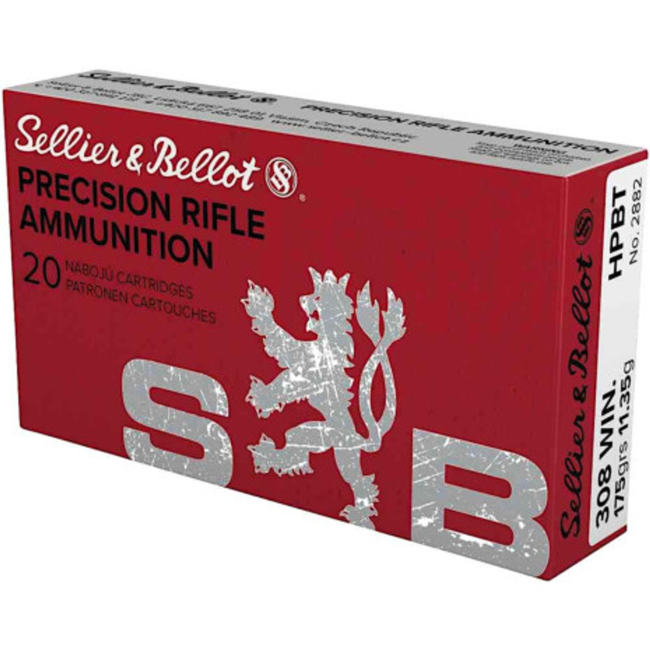 Sellier & Bellot .308 Win, 175 GR HPBT OTM Match, 20 Rounds